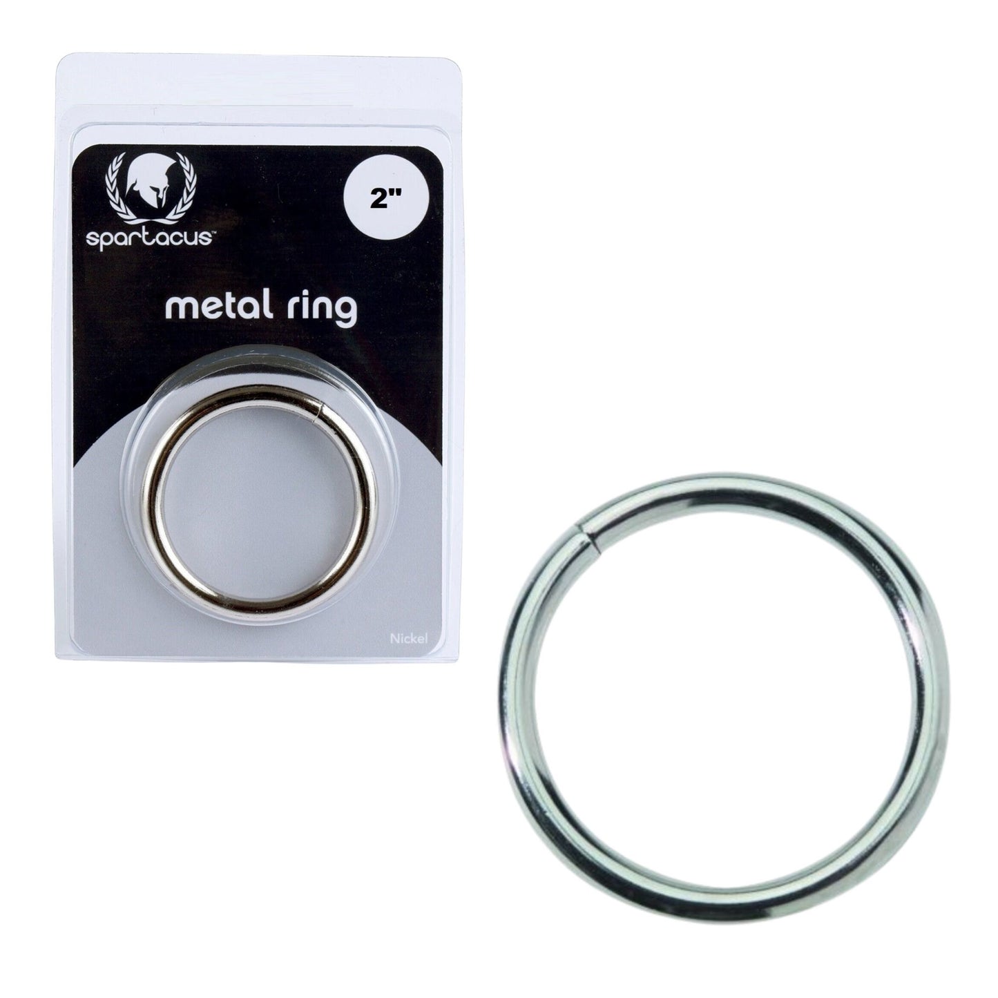 Spartacus - Nickel Cock Ring - 2 pouces