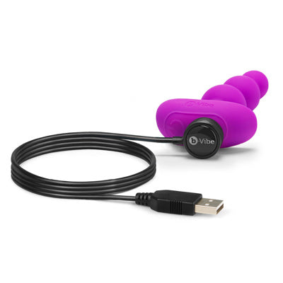 B-Vibe - Triplet Anal Beads - Fuchsia
