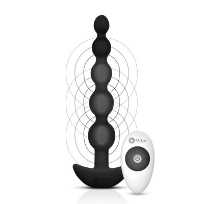 B-Vibe - Boules Anales Vibrantes Cinco - Noir