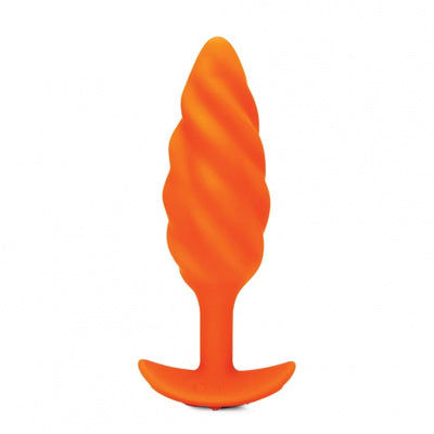 B-Vibe - Swirl Texture Plug - Orange