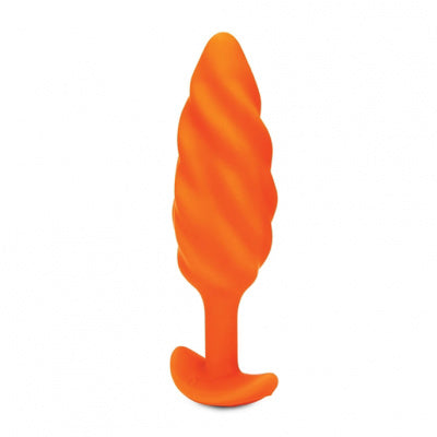 B-Vibe - Swirl Texture Plug - Orange