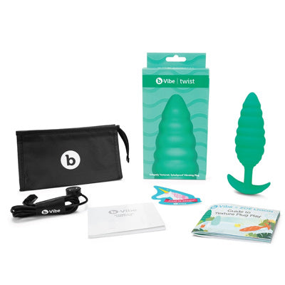 B-Vibe - Twist Texture Plug - Vert