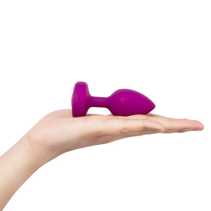 B-Vibe - Vibrating Jewel Plug - P/M - Ruby Rose
