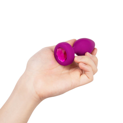 B-Vibe - Vibrating Jewel Plug - P/M - Ruby Rose