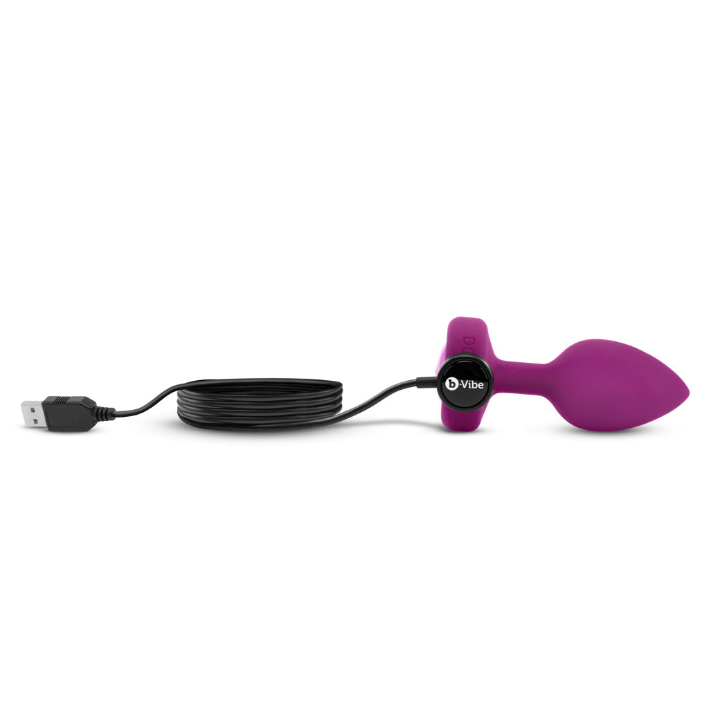 B-Vibe - Vibrating Jewel Plug - P/M - Ruby Rose