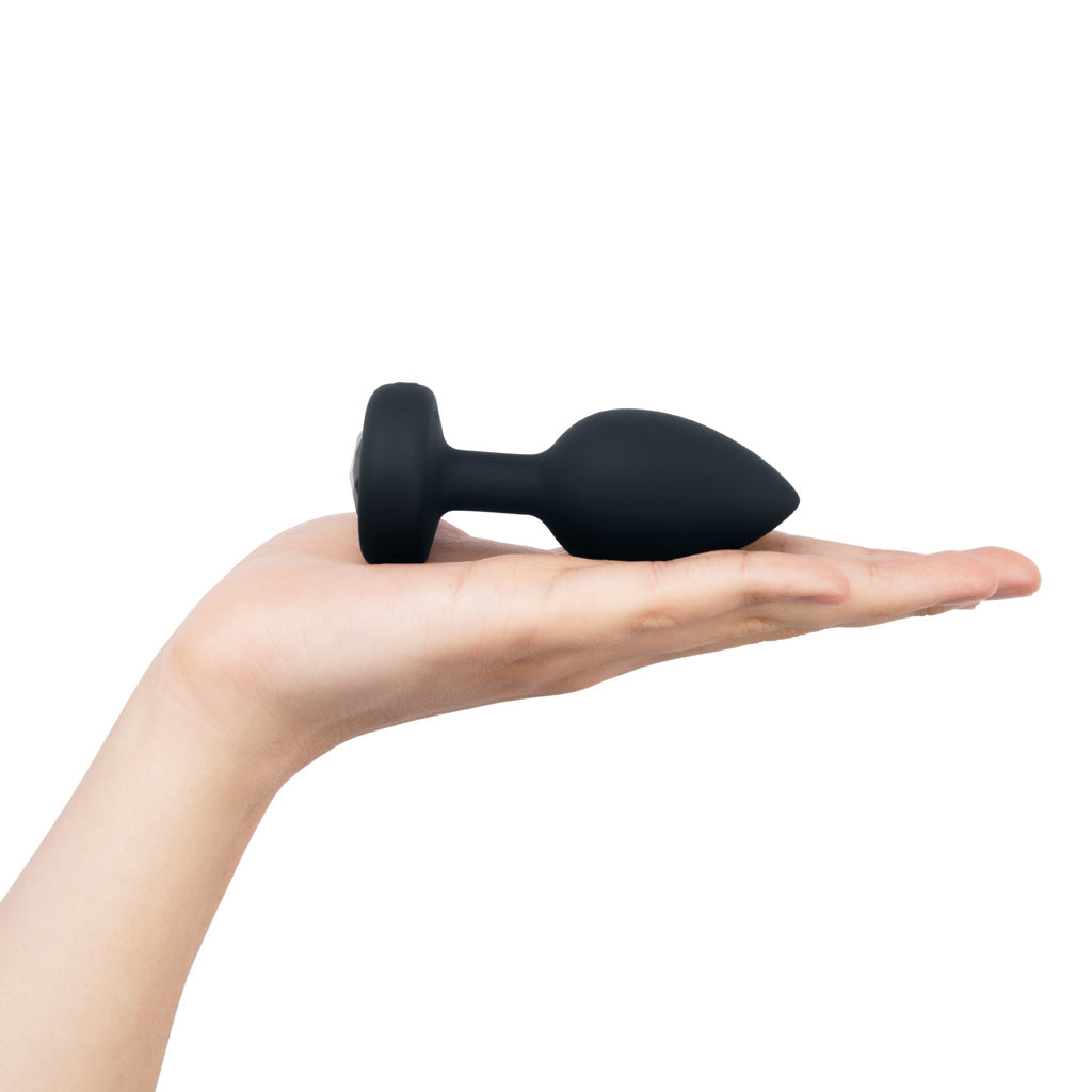 B-Vibe - Vibrating Jewel Plug - M/G - Noir