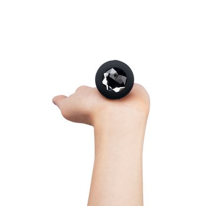 B-Vibe - Vibrating Jewel Plug - M/G - Noir