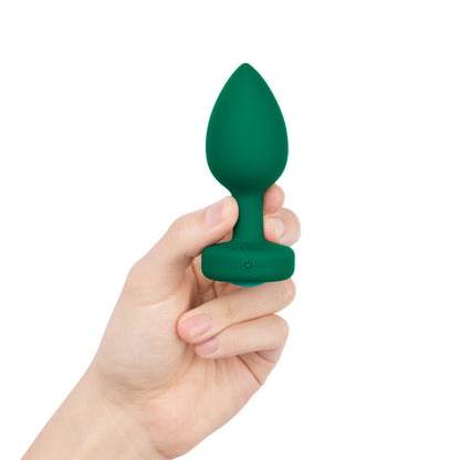 B-Vibe - Vibrating Jewel Plug - M/G - Émeraude