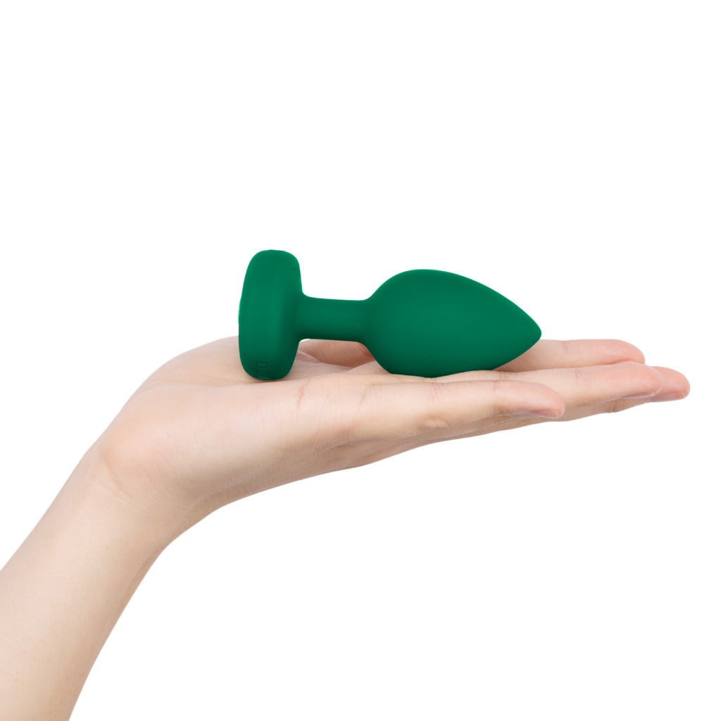 B-Vibe - Vibrating Jewel Plug - M/G - Émeraude