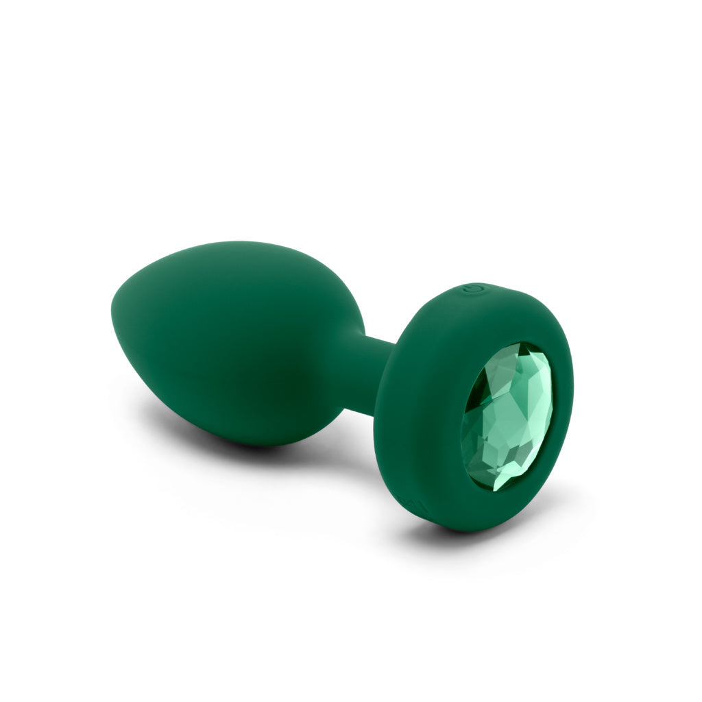 B-Vibe - Vibrating Jewel Plug - M/G - Émeraude