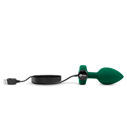 B-Vibe - Vibrating Jewel Plug - M/G - Émeraude