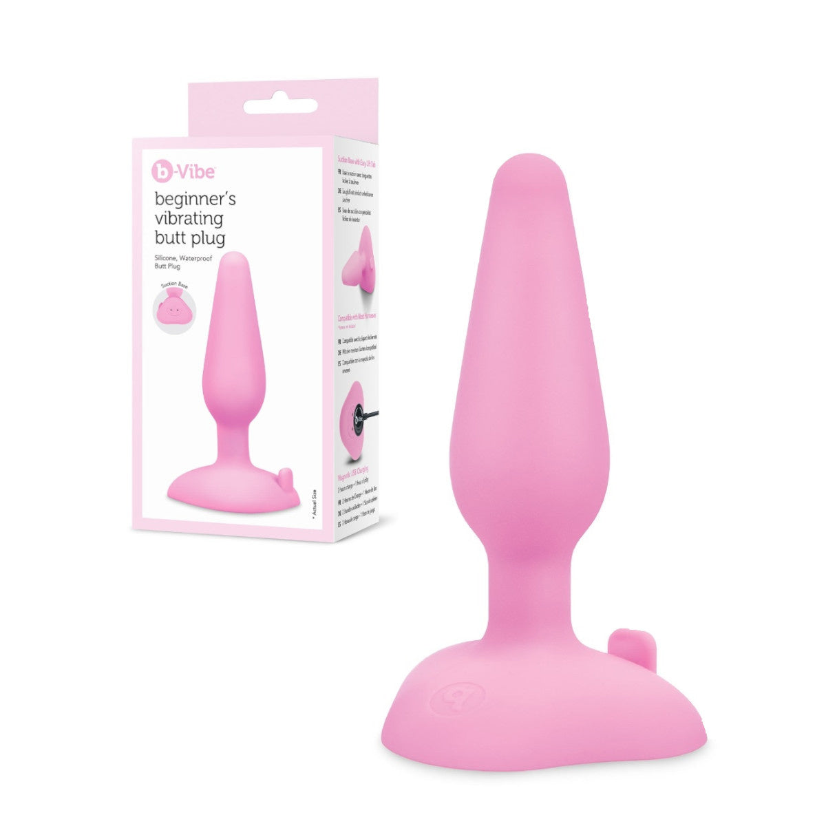 B-Vibe - Beginner's Vibrating Butt Plug - Rose