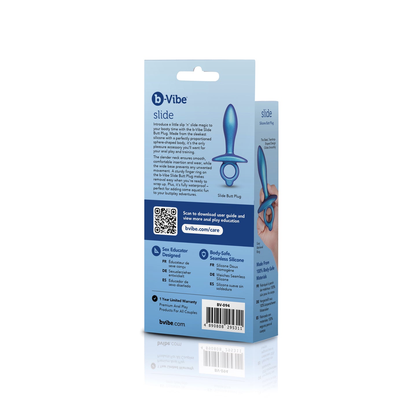 B-Vibe Butties - Slide Silicone Butt Plug