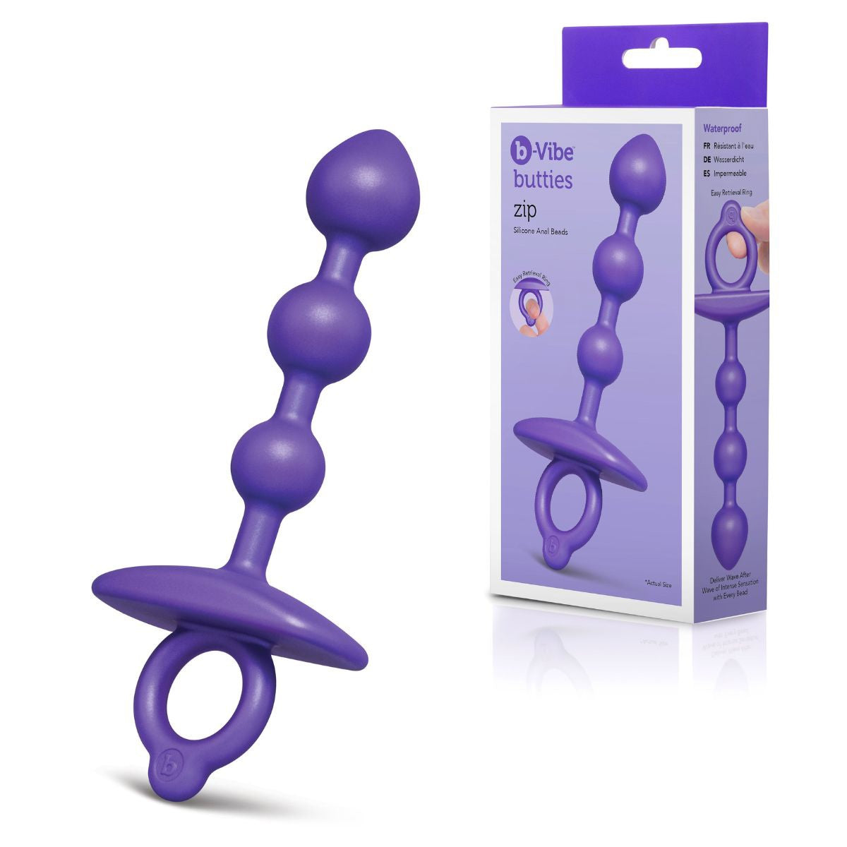 B-Vibe Butties - Zip Silicone Anal Beads