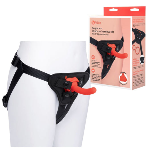 B-Vibe - Beginners Strap-on Harness 5'' Dildo Peg