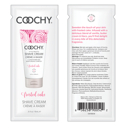 COOCHY - Crème à Raser - Gâteau Glacé 24x15ml