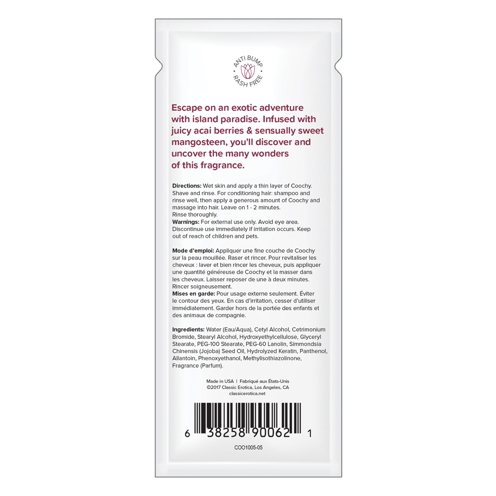 COOCHY - Crème à Raser - Ile Paradisiaque 24x15ml