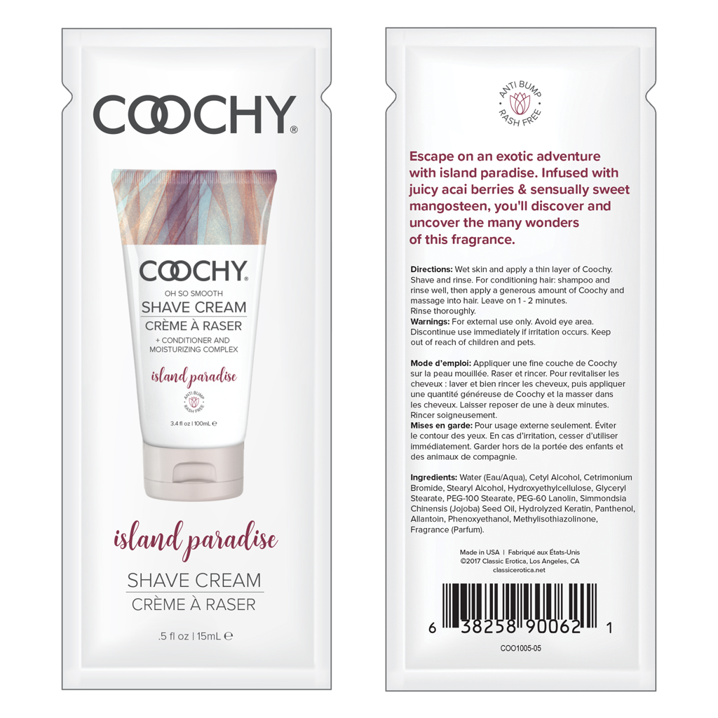 COOCHY - Crème à Raser - Ile Paradisiaque 24x15ml