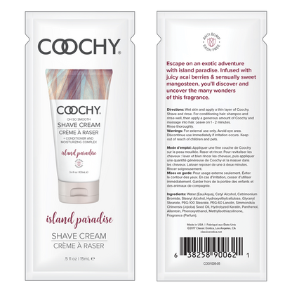COOCHY - Crème à Raser - Ile Paradisiaque 24x15ml