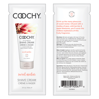 COOCHY - Crème à Raser - Nectar Sucré 24x15ml