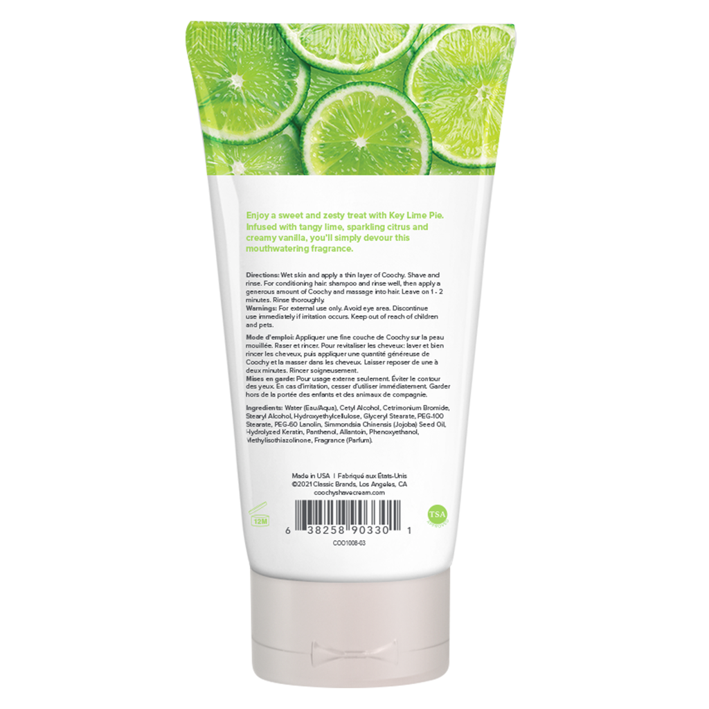 COOCHY - Crème à Raser - Tarte au Citron Vert 100ml