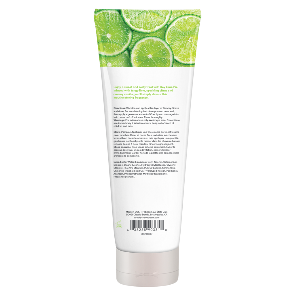 COOCHY - Crème à Raser - Tarte au Citron Vert 213ml