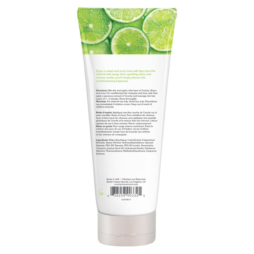 COOCHY - Crème à Raser - Tarte au Citron Vert 370ml
