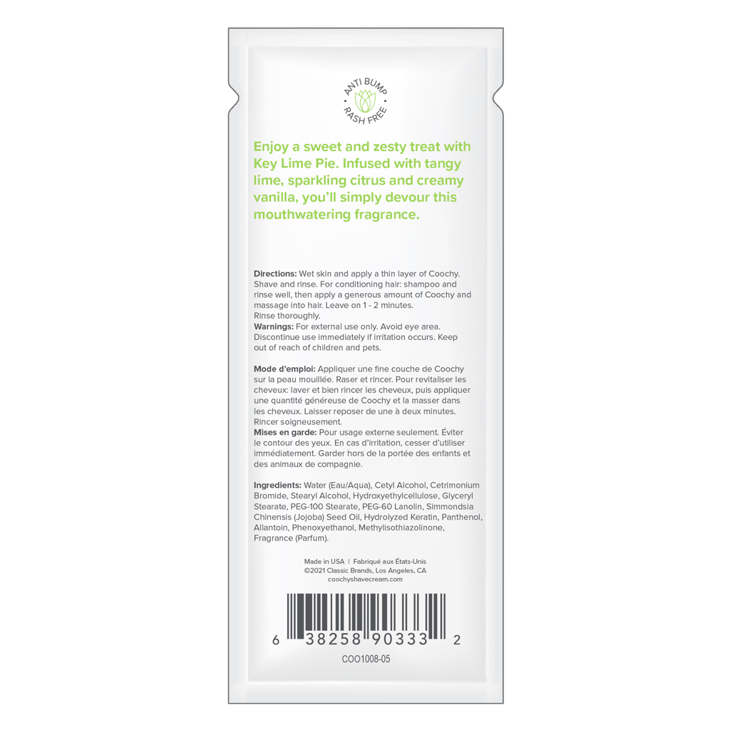 COOCHY - Crème à Raser - Tarte au Citron Vert 24x15ml