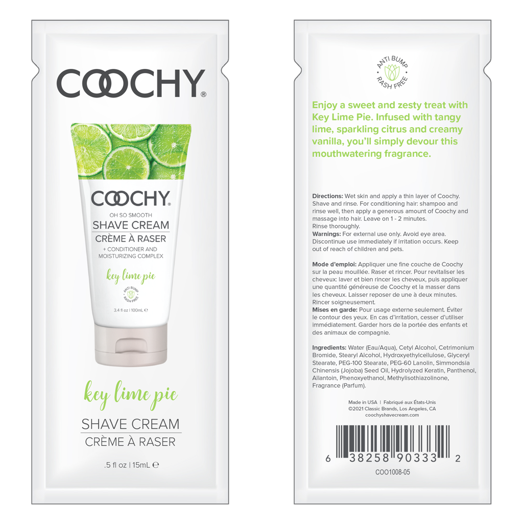 COOCHY - Crème à Raser - Tarte au Citron Vert 24x15ml