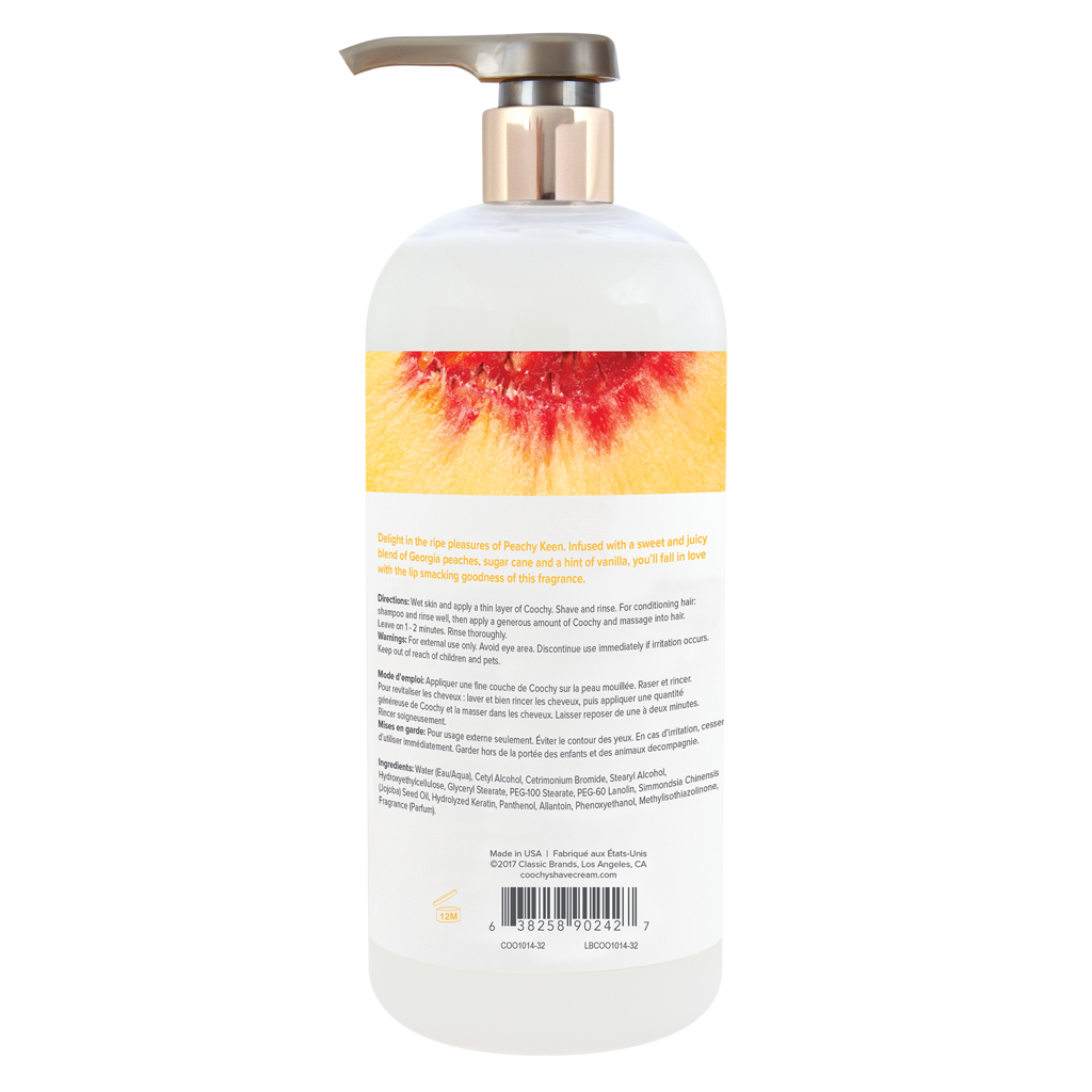 COOCHY - Crème à Raser - Pêche 946ml