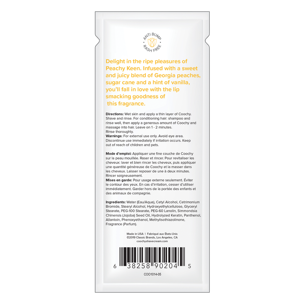 COOCHY - Crème à Raser - Pêche 24x15ml