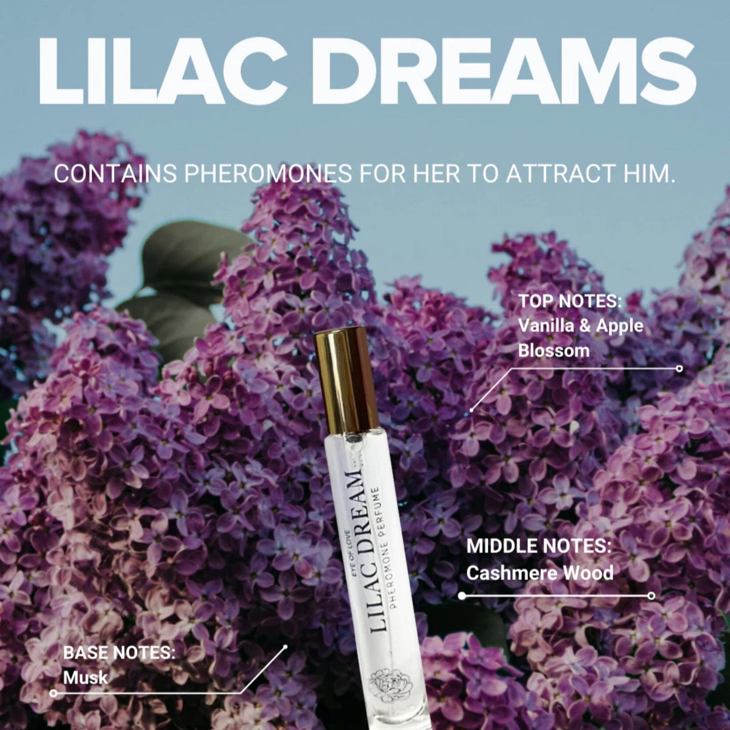 Bloom - Parfum Phéromone Attract Him - Lilac Dream 10ml/0.34oz