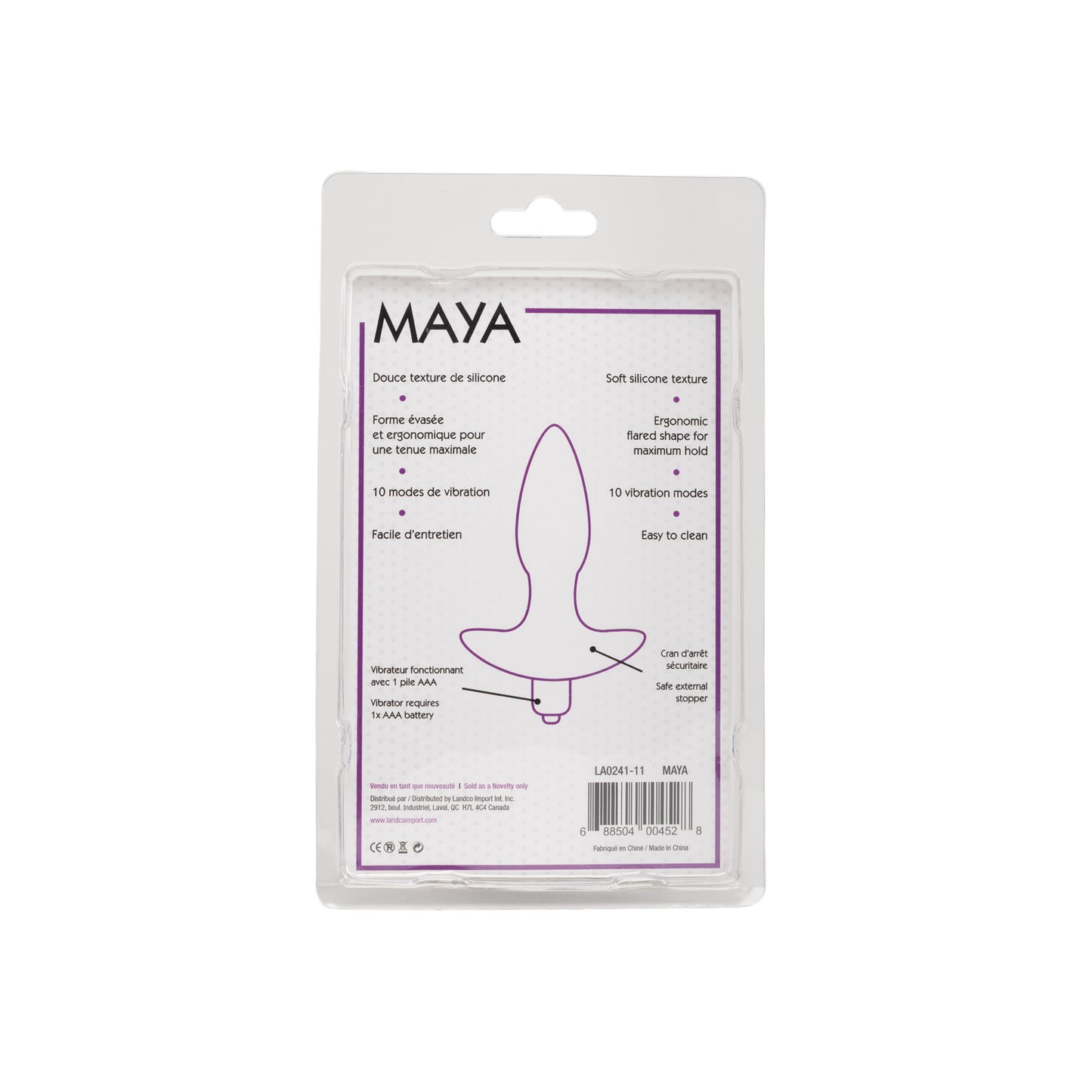Adore U - Maya ButtPlug Vibrant