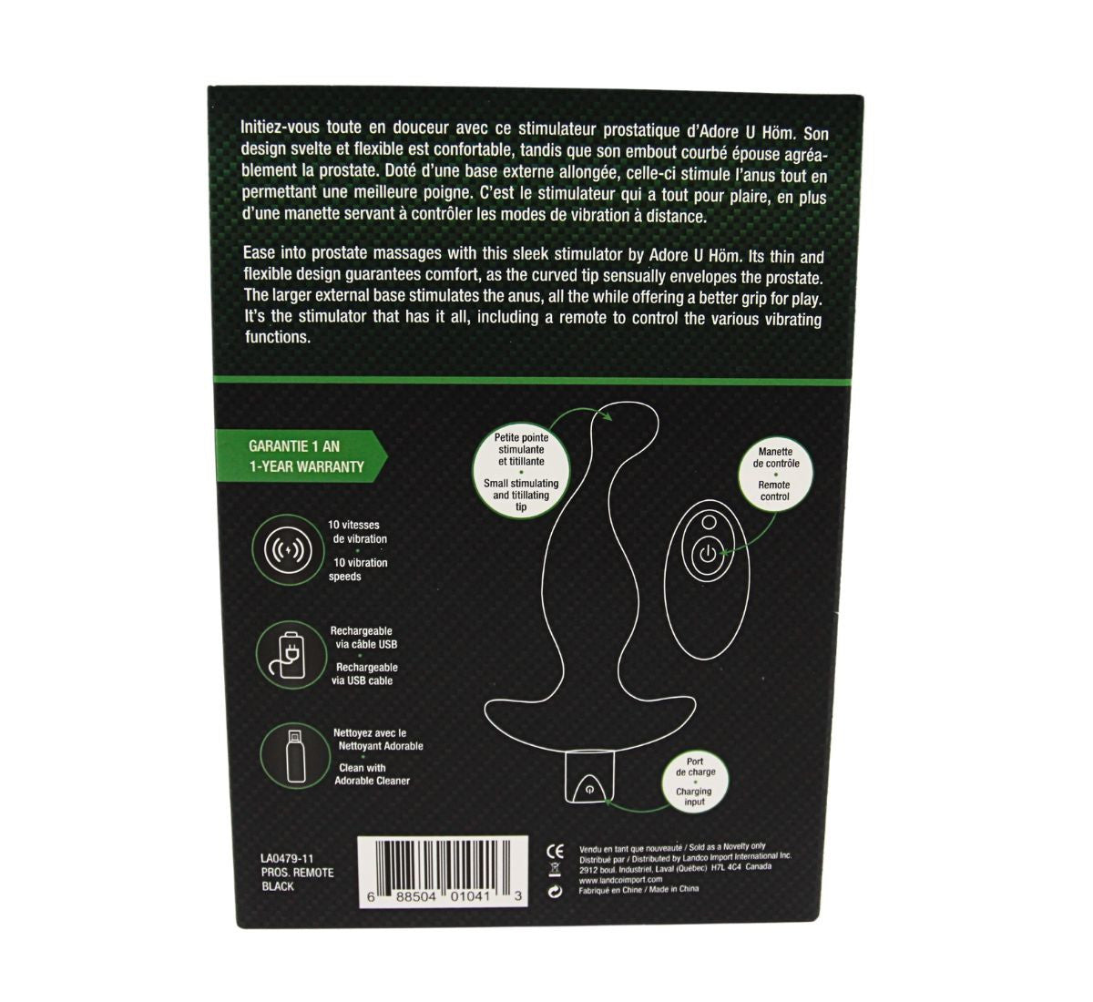 Adore U Höm - Stimulateur De Prostate Avec Télécommande