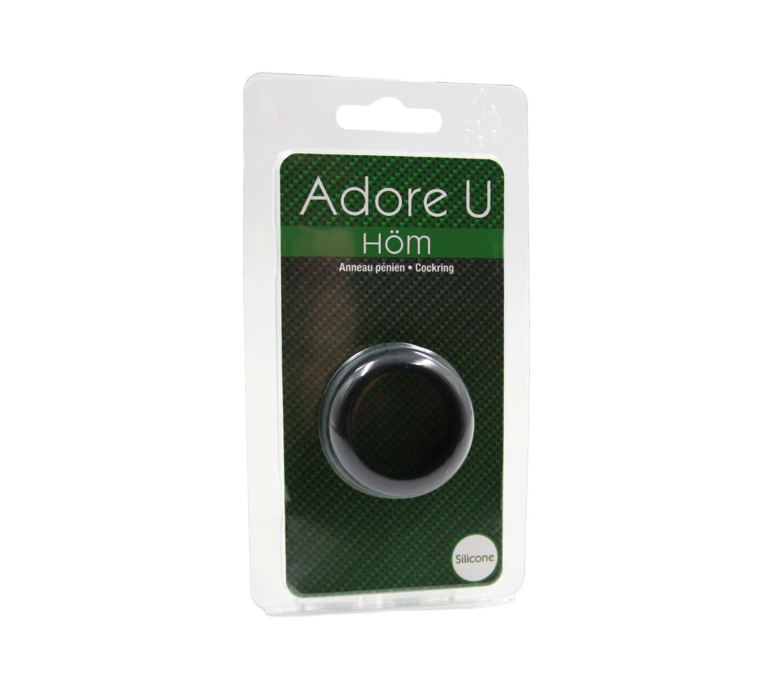 Adore U Höm - Anneau Pénien Silicone 3cm - Noir