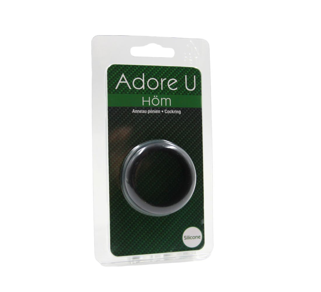 Adore U Höm - Anneau Pénien Silicone 3.5cm - Noir