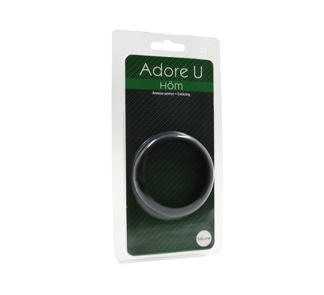 Adore U Höm - Anneau Pénien Silicone 5.5cm - Noir