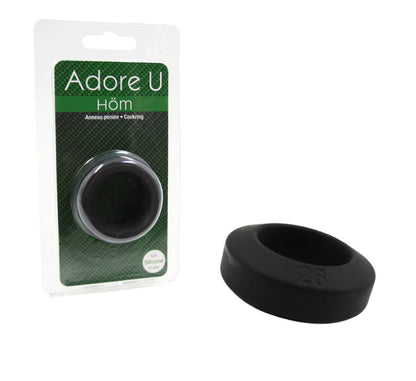 Adore U Höm - Anneau pénien Soft Silicone 2.6cm - Noir