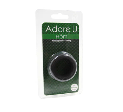 Adore U Höm - Anneau pénien Soft Silicone 2.6cm - Noir