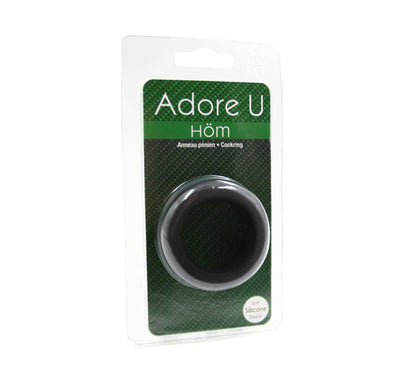 Adore U Höm - Anneau pénien Soft Silicone 3.2cm - Noir