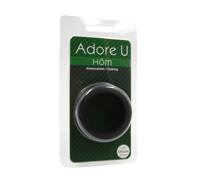 Adore U Höm - Anneau pénien Soft Silicone 3.5cm - Noir