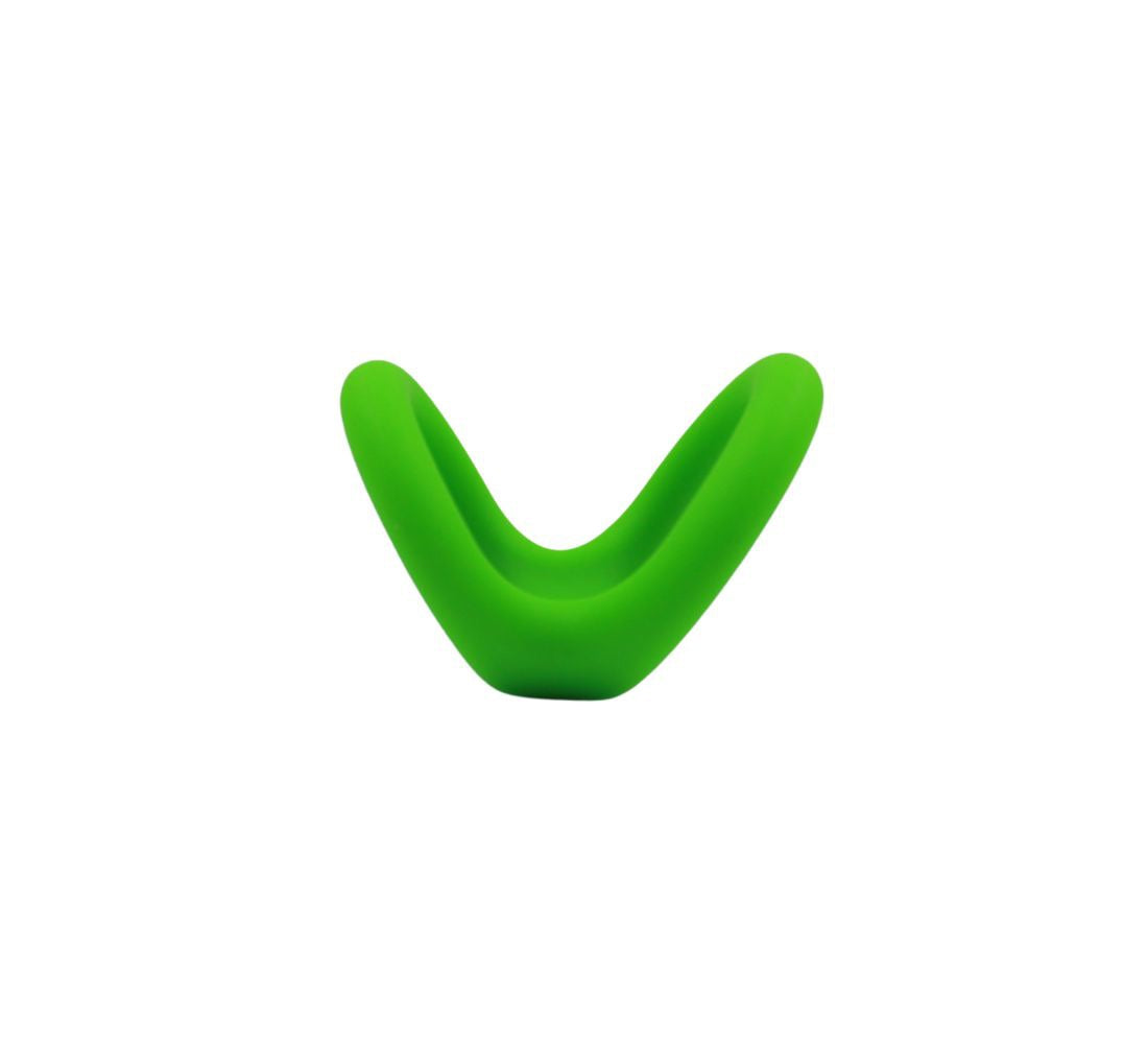 Adore U Höm - Anneau pénien Silicone Double P  - Vert