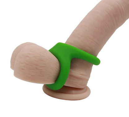 Adore U Höm - Anneau pénien Silicone Double M  - Vert