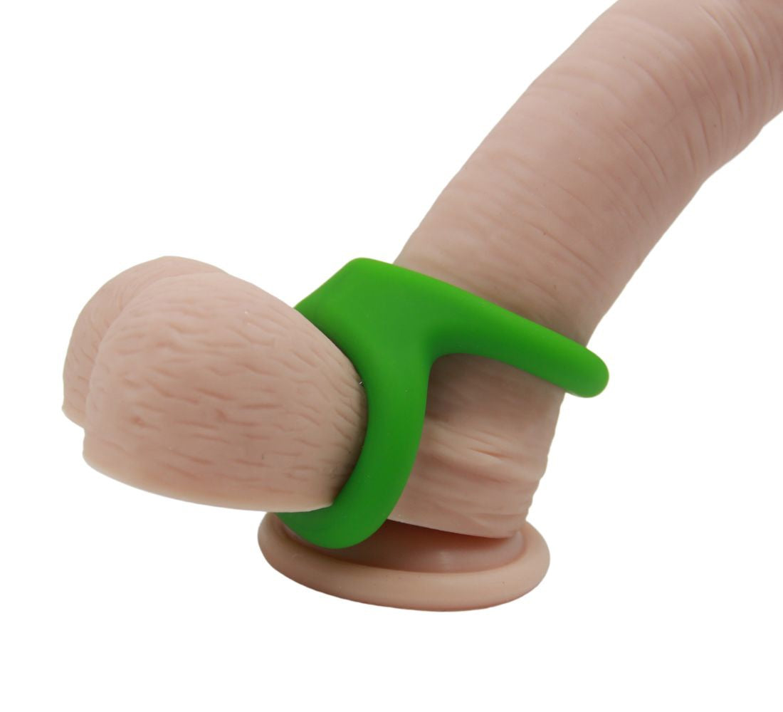 Adore U Höm - Anneau pénien Silicone Double L  - Vert