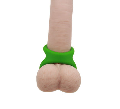 Adore U Höm - Anneau pénien Silicone Double L  - Vert