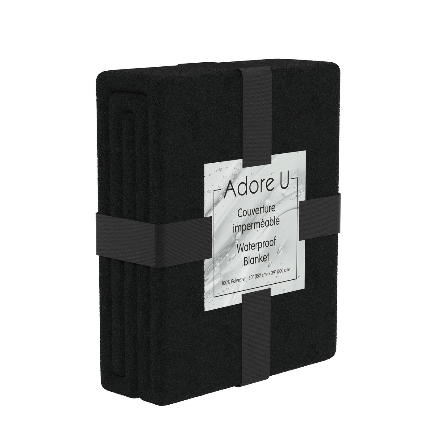 Adore U - Couverture Imperméable - Noir