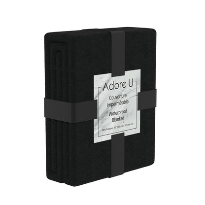 Adore U - Couverture Imperméable - Noir
