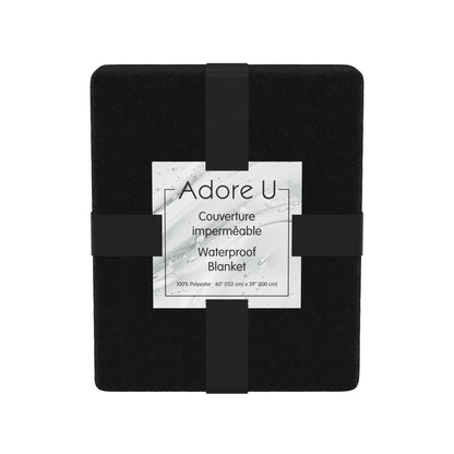 Adore U - Couverture Imperméable - Noir