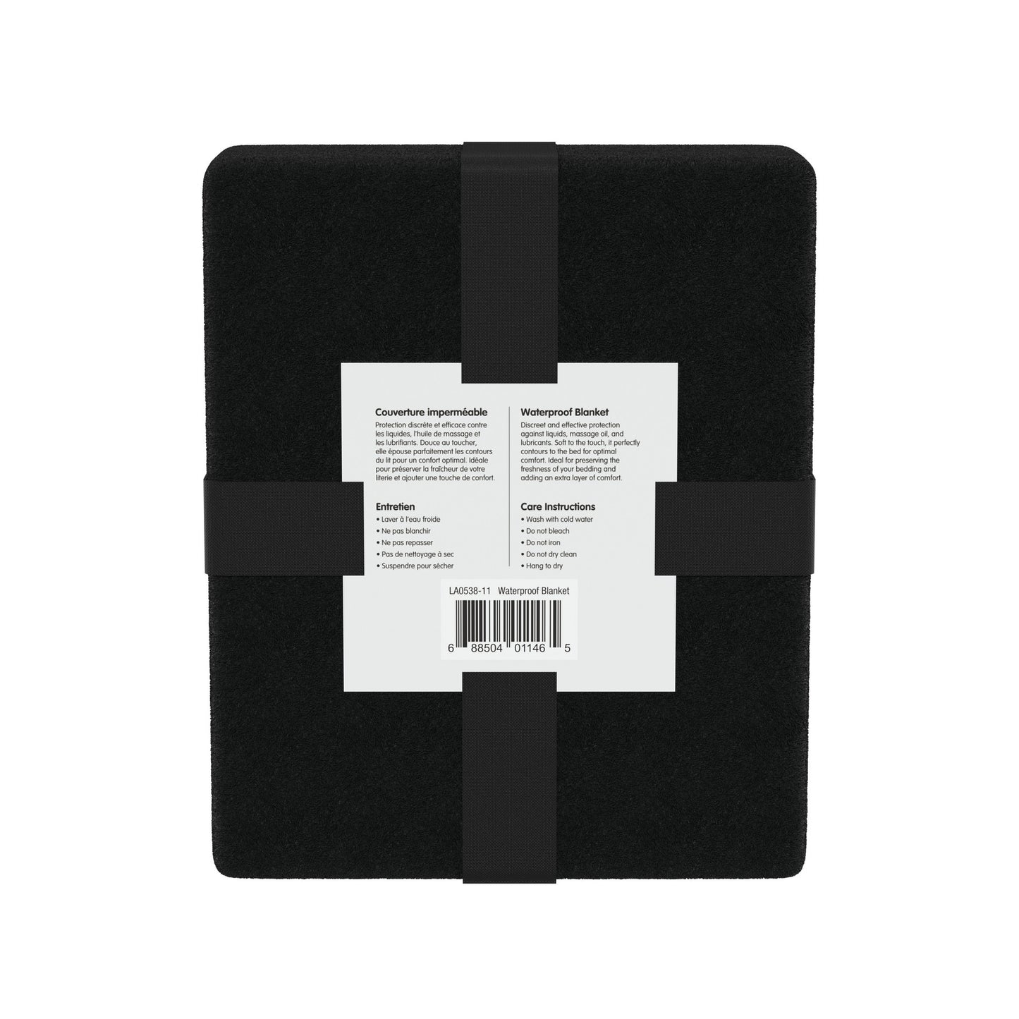 Adore U - Couverture Imperméable - Noir
