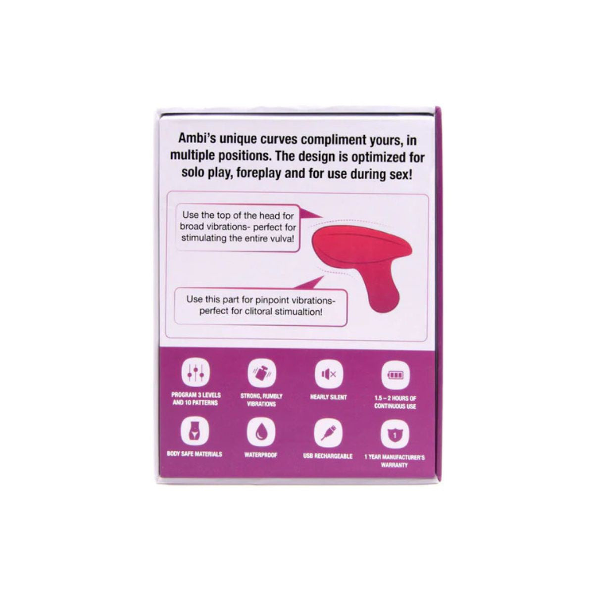 Lovense - Ambi Bluetooth Bullet Vibrator - Rose